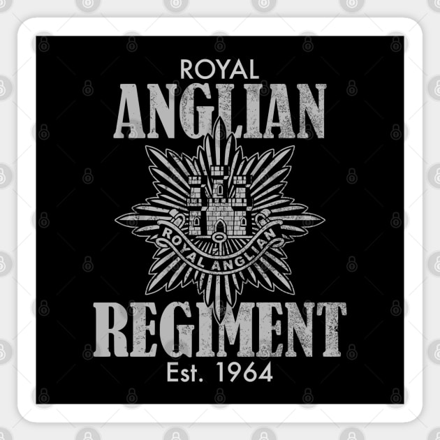 Royal Anglian Regiment (distressed) Sticker by TCP